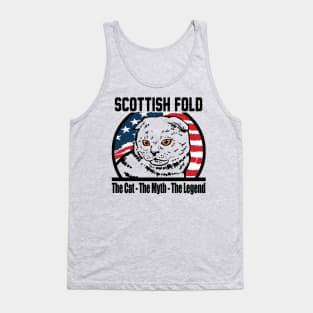 Scottish Fold - The Cat The Myth The Legend Tank Top